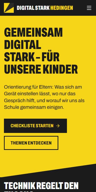 Design Plakat auf dem Handy